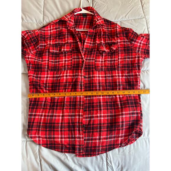 Wild fable, red and black flannel 100% cotton with pockets size extra small  - Picture 4 of 6